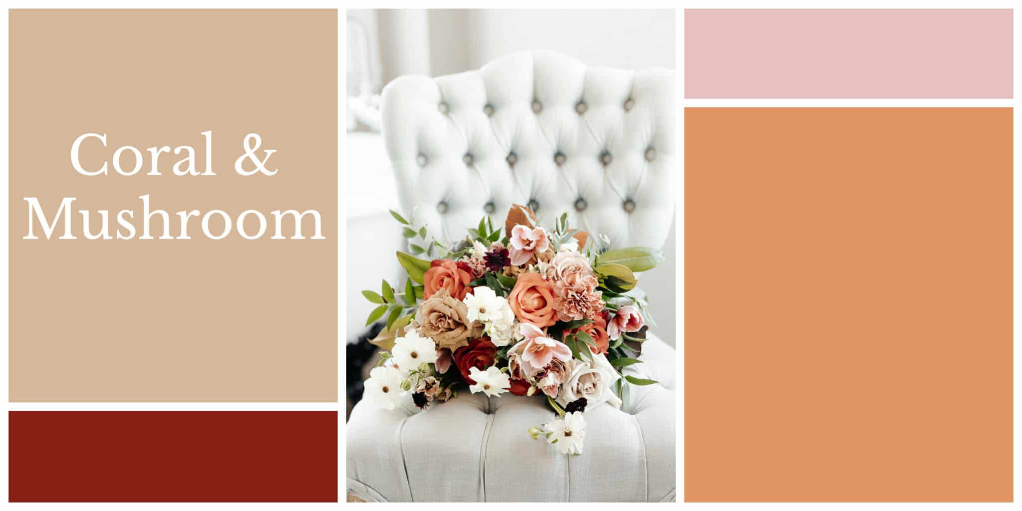 coral and mushroom color palette