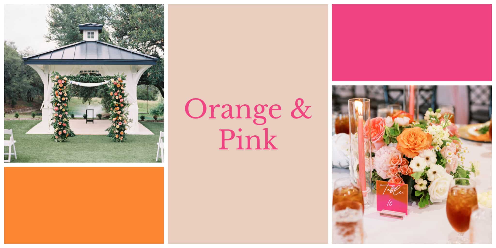 orange and pink color palette